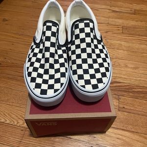 Vans Classic Slip- O checkerboard black and white